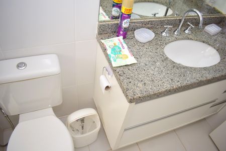 Apartamento para alugar com 128m², 4 quartos e 2 vagasBanheiro da Suíte 1