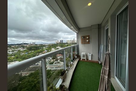Varanda da Sala de apartamento à venda com 2 quartos, 70m² em Melville Empresarial Ii, Barueri