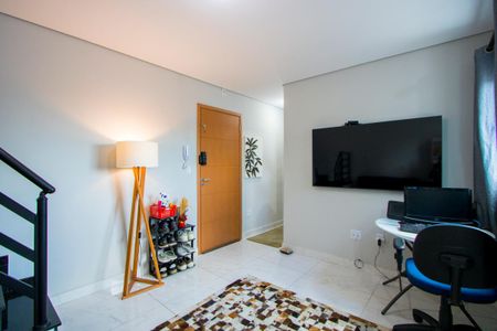Sala/Cozinha de apartamento à venda com 2 quartos, 90m² em Vila Vilma, Santo André
