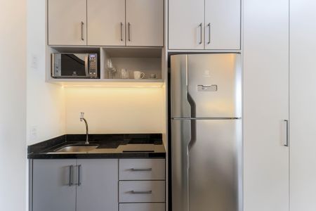 Studio para alugar com 25m², 1 quarto e sem vagaCozinha