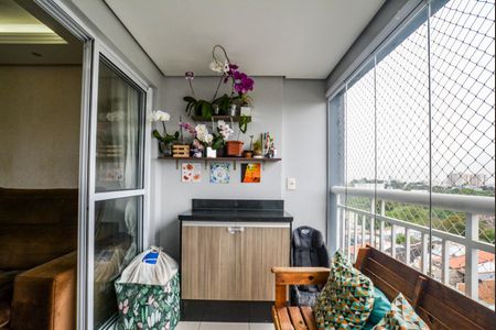 Varanda da Sala de apartamento à venda com 3 quartos, 91m² em Vila Eldizia, Santo André