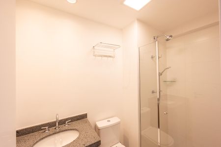 Banheiro Social de kitnet/studio à venda com 1 quarto, 19m² em Vila Clementino, São Paulo