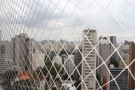 Vista do Dormitório de kitnet/studio para alugar com 1 quarto, 36m² em Consolação, São Paulo