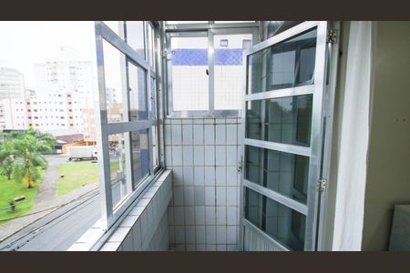 Varanda da Sala de apartamento para alugar com 1 quarto, 74m² em Vila Caiçara, Praia Grande