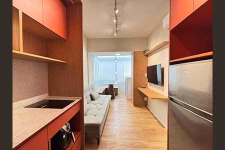 Sala/Cozinha de apartamento para alugar com 1 quarto, 30m² em Vila Olímpia, São Paulo