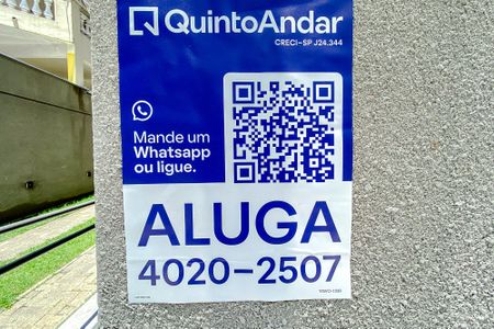 Studio para alugar com 25m², 1 quarto e sem vaga Studio para alugar com 25m², 1 quarto e sem vagaPlaca