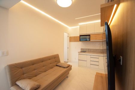 Apartamento à venda com 44m², 1 quarto e sem vaga Apartamento à venda com 44m², 1 quarto e sem vagaSala de estar