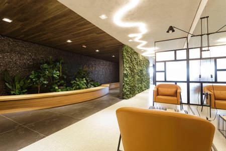 Studio para alugar com 26m², 1 quarto e sem vaga Studio para alugar com 26m², 1 quarto e sem vagaHall social