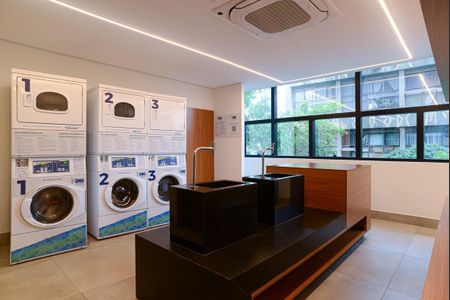 Studio para alugar com 24m², 1 quarto e sem vagaLavanderia