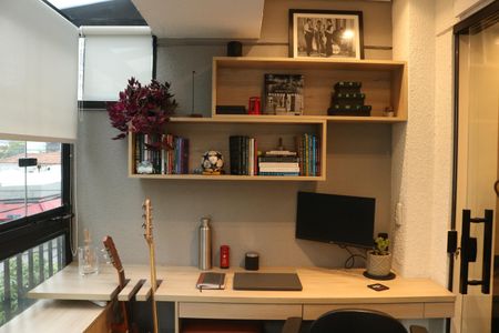Studio à venda com 36m², 1 quarto e sem vagaVaranda
