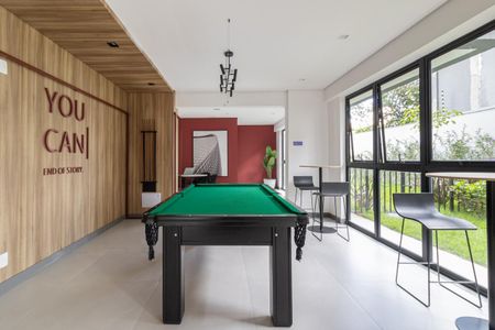 Apartamento à venda com 25m², 1 quarto e sem vaga Apartamento à venda com 25m², 1 quarto e sem vagaÁrea comum - Sala de Jogos