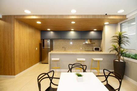 Studio à venda com 25m², 1 quarto e sem vaga Studio à venda com 25m², 1 quarto e sem vagaÁrea Comum - Espaço Gourmet