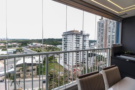 Varanda gourmet de apartamento à venda com 1 quarto, 45m² em Bethaville I, Barueri