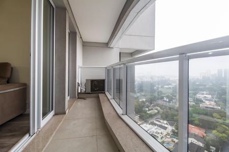 Varanda de apartamento à venda com 1 quarto, 50m² em Empresarial 18 do Forte, Barueri