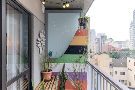 Studio para alugar com 29m², 1 quarto e sem vagaVaranda