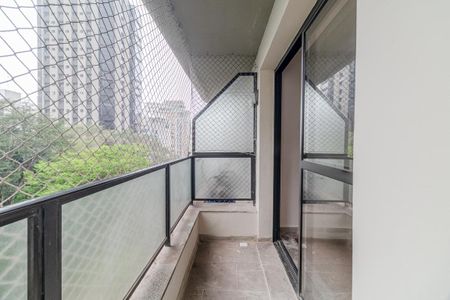 Varanda da Sala de apartamento à venda com 1 quarto, 80m² em Jardim Paulista, São Paulo