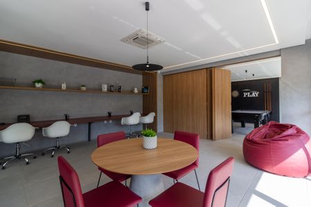 Apartamento para alugar com 34m², 1 quarto e 1 vaga Apartamento para alugar com 34m², 1 quarto e 1 vagaÁrea comum - Salão de festas