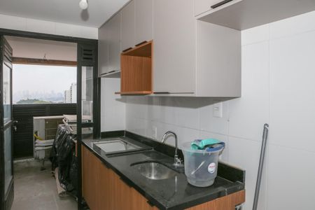 Apartamento à venda com 55m², 1 quarto e 2 vagasCozinha e Área de Serviço