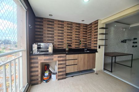 Varanda Gourmet de apartamento à venda com 3 quartos, 76m² em Chácara Belenzinho, São Paulo