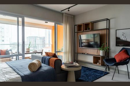 Foto 04 de apartamento à venda com 1 quarto, 42m² em Campo Belo, São Paulo