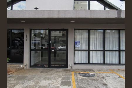 Studio à venda com 30m², 1 quarto e sem vagaFachada do Prédio - Placa