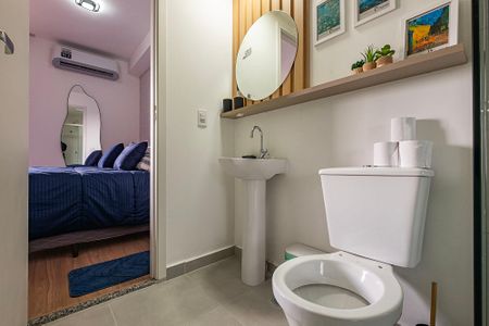 Studio para alugar com 25m², 1 quarto e sem vagaBanheiro Social