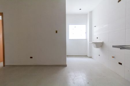 Sala, Cozinha e área de serviço de apartamento à venda com 2 quartos, 43m² em Vila Ré, São Paulo