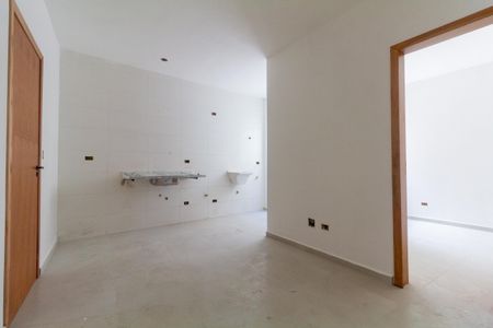 Sala, Cozinha e área de serviço de apartamento à venda com 2 quartos, 40m² em Vila Ré, São Paulo