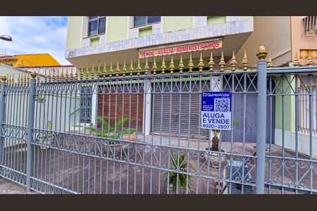 Apartamento para alugar com 48m², 1 quarto e 1 vagaFachada do Prédio com placa