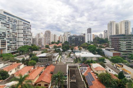 Vista da Varanda de kitnet/studio para alugar com 1 quarto, 42m² em Cidade Monções, São Paulo