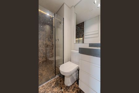 Apartamento para alugar com 65m², 1 quarto e 2 vagas Apartamento para alugar com 65m², 1 quarto e 2 vagasBanheiro da Suíte