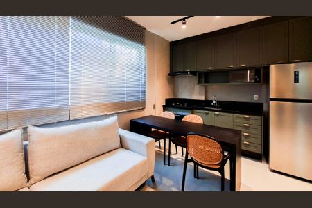 Sala/Cozinha de apartamento para alugar com 1 quarto, 39m² em Lourdes, Belo Horizonte