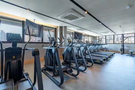 Studio para alugar com 25m², 1 quarto e sem vaga Studio para alugar com 25m², 1 quarto e sem vagaÁrea comum - Academia