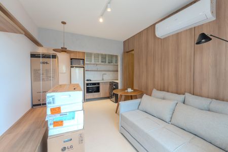 Sala de apartamento para alugar com 1 quarto, 85m² em Morro dos Ingleses, São Paulo