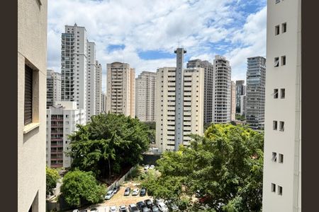 Vista Varanda da Sala de apartamento para alugar com 2 quartos, 79m² em Moema, São Paulo
