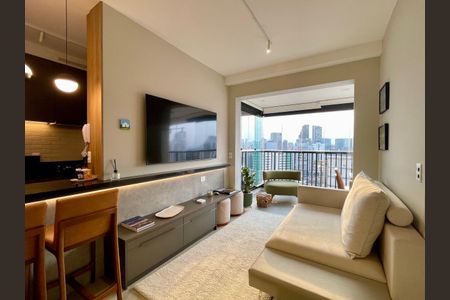 Sala de apartamento à venda com 1 quarto, 48m² em Pinheiros, São Paulo