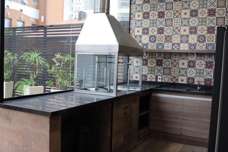 Área comum - Churrasqueira de apartamento para alugar com 1 quarto, 26m² em Bethaville I, Barueri