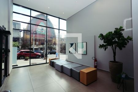 Studio para alugar com 33m², 1 quarto e sem vaga Studio para alugar com 33m², 1 quarto e sem vagaHall de entrada