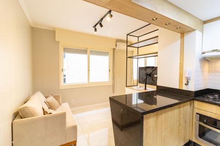 Sala/Cozinha de kitnet/studio para alugar com 1 quarto, 30m² em Cidade Baixa, Porto Alegre