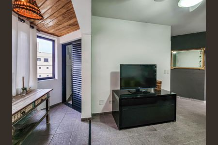 Sala de apartamento para alugar com 1 quarto, 68m² em Boqueirão, Santos