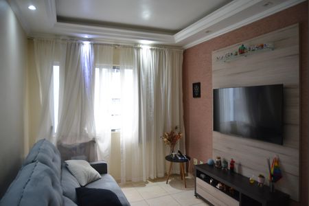 Sala de apartamento à venda com 2 quartos, 60m² em Vila Valparaíso, Santo André