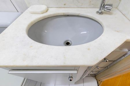 Banheiro de kitnet/studio à venda com 1 quarto, 25m² em Campos Elíseos, São Paulo