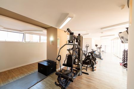 Apartamento para alugar com 40m², 1 quarto e 1 vaga Apartamento para alugar com 40m², 1 quarto e 1 vagaÁrea comum - Academia