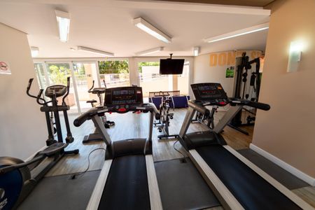 Apartamento para alugar com 40m², 1 quarto e 1 vaga Apartamento para alugar com 40m², 1 quarto e 1 vagaÁrea comum - Academia