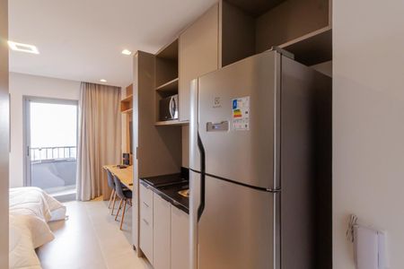 Cozinha de kitnet/studio para alugar com 1 quarto, 25m² em Vila Olímpia, São Paulo