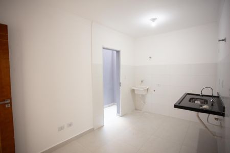 Sala/Cozinha de kitnet/studio para alugar com 1 quarto, 27m² em Carandiru, São Paulo