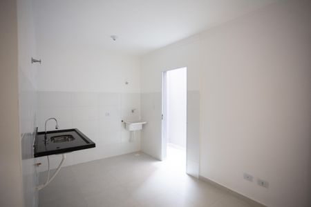 Sala/Cozinha de kitnet/studio para alugar com 1 quarto, 27m² em Carandiru, São Paulo