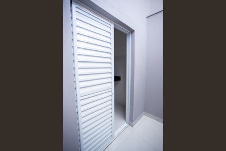 Varanda da Sala/Cozinha de kitnet/studio para alugar com 1 quarto, 31m² em Carandiru, São Paulo