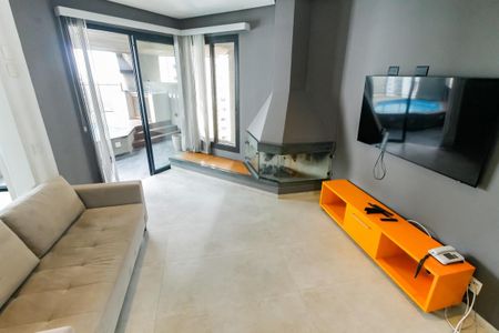 Sala de apartamento à venda com 1 quarto, 80m² em Morumbi, São Paulo