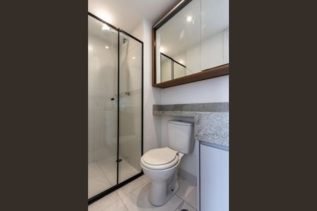 Apartamento para alugar com 28m², 1 quarto e sem vagaBanheiro da Suíte